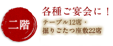 各種ご宴会に！